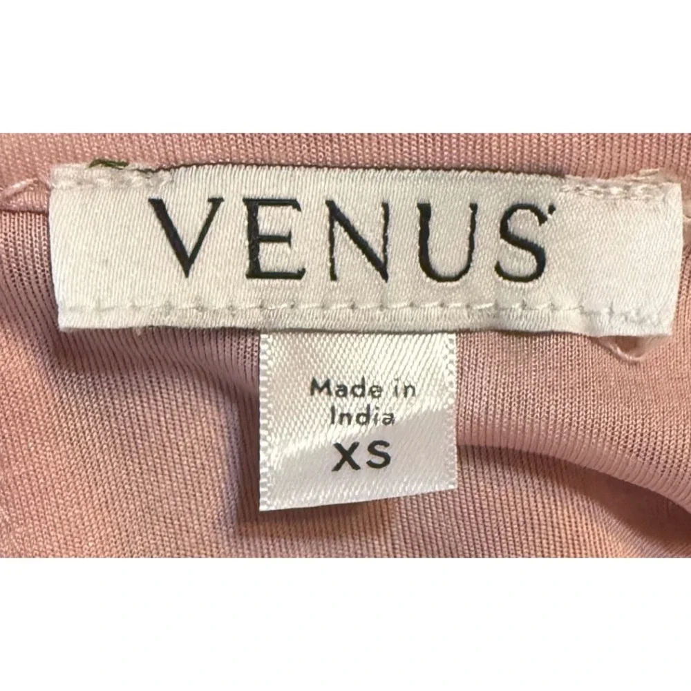 Venus Floral Mini Dress Women XS Pink Excellent Smocked Waist Long Sleeve